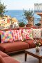 Pink Leaves Patterned 4-Piece Throw Pillow Cover Set - 3