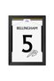 Alayra Jude Bellingham Poster Frame Madrid Jersey Photo Print with Signature Framed Painting