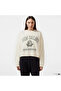 Wnc3404-Sst-Nb White Women's Hooded Collar Sweatshirt