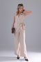 Tie-Fastened Double-Breasted Modal Tencel Fabric Blouse Shirt - 6