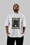 For the Love of Cats 105 Front Cat Printed White Oversize T-Shirt 100% Cotton Unisex Cat Lover Premium Design - 6