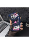 iPhone 16 Compatible Denim Patterned Textured Strap Bag Design Phone Case - Aesthetic Handbag Case - 4