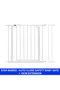 - Auto-Close Safety Baby Gate - 75-84cm + 10cm Extension Kit - 3