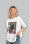 For the Love of Cats 51 Front Cat Printed White Oversize T-Shirt 100% Cotton Unisex Cat Lover Premium Design - 4