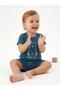 Unisex Baby Bear Hug Printed Ribbed Shorts Bodysuit Set - 3
