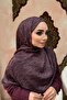 شال جاكار بنمط O بلون البرقوق - 2