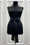 Black Bridal Sash, Crystal Glass Beads Embellished Bridal Ribbon, Bridal Waist Belt, Sister Sash