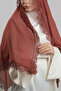 Kiremit Nikah Namaz Hijab Shawl Chiffon Beaded Laced 202131_05 - 3