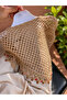 Brown Hand Knitted Bandana - 2