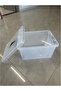 47 Liters Clear Plastic Storage Box with Locking Lid and Wheels Plastic Organizer Box with Handles 49X27.5X35Cm 1Pc - 2