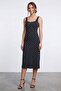 Polka Dot Thick Strap Modal Dress - 2