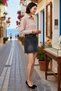 Women's Mini Denim Skirt Belt Detailed Pencil Cut 100% Cotton Daily Casual Modern Stylish Comfortable Elegant - 2
