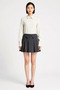 Women's Plus Size High Waist Pleated Skater Skirt Plaid Textured Short Cut Daily Casual Modern Stylish - 4