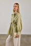 Pleated Tie-Front Shirt - 2