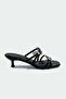 Fest Black Butterfly Women's Heels Slipper - 3