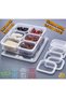 7-Piece Leak-Proof Breakfast Set with Divided Compartments and Lids - 3 Liters + 6X300 ml Organizer