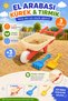 3 Piece Wheelbarrow Play Set - Shovel Rake Garden Beach Sand Toy Red - 4