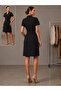 Women's Stylish Button Detailed Belted Dress - 3
