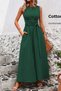 New Season Women's Off-The-Shoulder Waist Tie Long Aerobin Summer Dress - 3