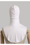 ياقة عنق قطنية ممشطة باللون الأبيض - 3