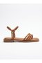 Mi̇a026-1567 Tan Women's Multi-Piping Evening Dress Casual-Wedding-Entertainment-Holiday Slippers - 4