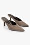 Women's Serina Mink Suede Stiletto Slippers