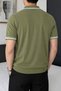 Men's Zipper Collar Knitwear Polo T-Shirt – Slim Fit Cotton Summer Knitwear - 3