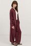 Burgundy Lace-Up Balloon Women's Trousers - 3
