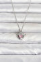 Chain Silver Color Winged Heart Model Women's Necklace - Ebj260612W43950