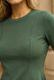 Women's Waist-Fitted Short Sleeve Blouse - 3