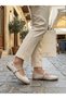 Women's Polka Dot Mary Jane Flats - Comfortable Flex Sole Buckle Shoes - 3