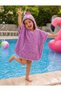 Outlet 100% Cotton Girls' and Boys' Sea, Beach, Pool, Bath Towel Poncho Trixie / Spotted Lila