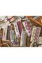 Embroidery Pattern Strip Sticker Set 20 Pieces Floral Border Tape Scrapbook Bullet Journal Decoration - 4