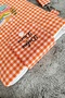 Fabric Book Cover with Hand Strap Book Bag Gingham Book Lover Gift - 5