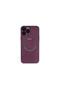 Apple iPhone 14 Pro Compatible Case Jack Magneticsafe Lens Silicone - Plum - 7