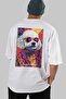 For Dog Lovers 39 White Oversize T-Shirt with Back Dog Print 100% Cotton Unisex Dog Lover Premium Design - 6