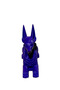 Multi-Purpose Desktop Makeup Brush Organizer with Anubis Figure and Pen Holder - 4