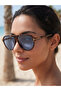 Leopard to Blue Drip Model Uv400 Sunglasses