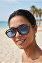 Leopard to Blue Drip Model Uv400 Sunglasses - 2