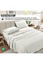 Washed Cotton Percale California King Sheet Set - 4 PC Cal King Sheets, 100% Cotton, Cooling, Breathable - White - 4