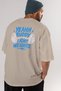 Yeah Buddy Gym Oversize Back Printed Beige T-Shirt 100% Cotton Streetwear Premium Comfortable Fit - 7