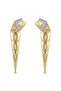 Diva Charm Elegant Women's Gold Color Earrings - 3