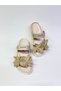 Floral Handmade Flower-Detail Comfortable and Stylish Designed Comfortable Sole Slippers - 5