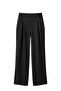 4774 Women's Pleated High Waist Modal Palazzo Pants Black