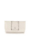 Beige Leather Women's Portfolio Bag - 2