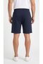 Men's Navy Blue Shorts with Front Zipper Pockets and Back Pockets - 8