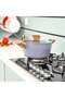 26cm Essential Casserole Non-Stick Aluminum Cookware with Granite Coating - 2