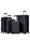 Hard Shell Horizon Line ABS Lightweight 4 PCS SET (20/24/28/32 Inch) Luggage, Combination Lock Suitcase