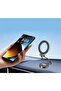 Cat-Cot Magnetic Car Phone Mount – 360 Rotatable Dashboard Magnetic Bracket, Multi-Directional Folding Aluminum Alloy Holder Compatible with MagSafe & Smartphones (Space Grey) - 2