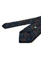 Coffee Green Floral Pattern Classic Tie with Handkerchief Kk13798 - 5